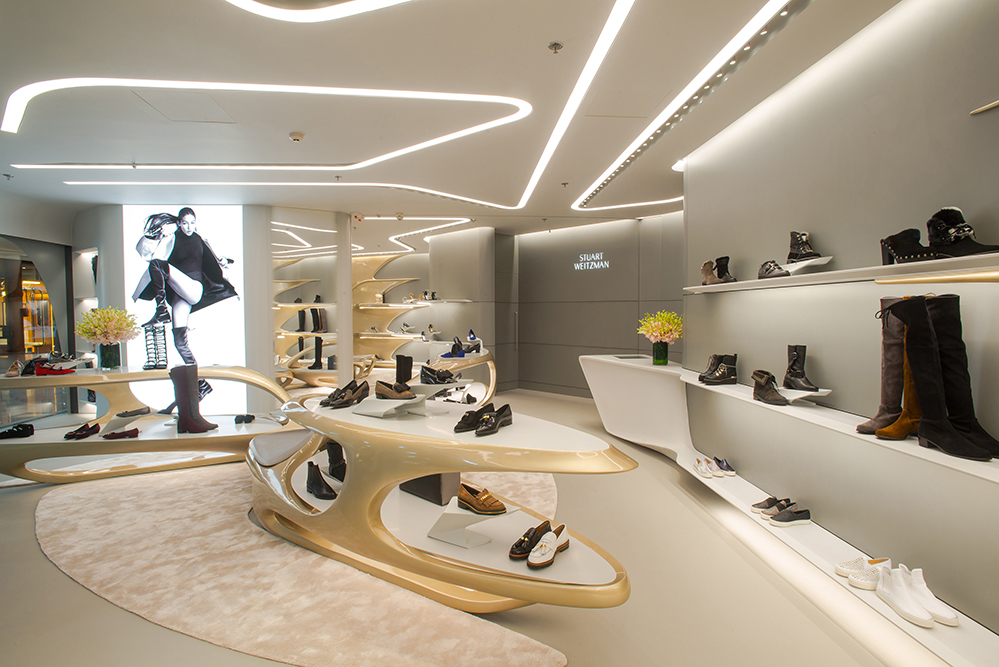 Stuart Weitzman flagship designed by Zaha Hadid Architects